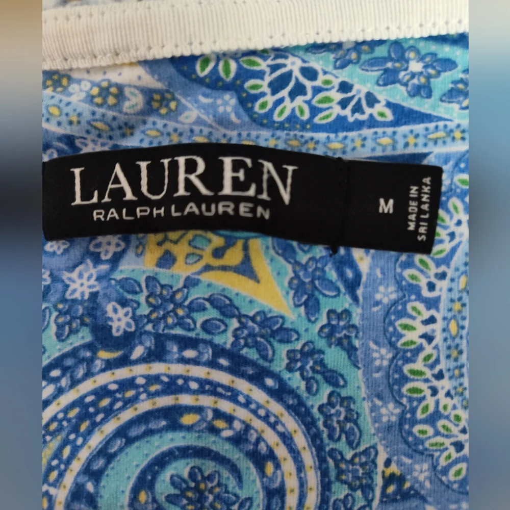 Lauren RL Nightgown Cute Enough To Be A dress Cotton Size Medium Fits 10-12